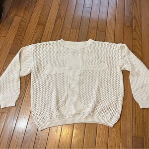 Designed knitted sweater